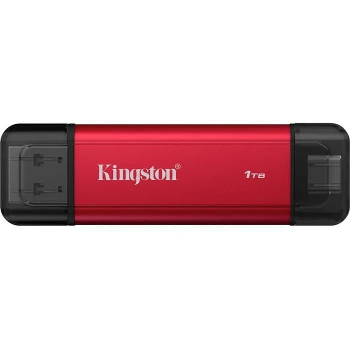 Eksterni SSD Kingston Dual Portable SSD, 1TB, USB 3.2 Gen 2, crveni