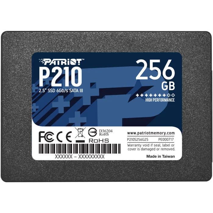 SSD Patriot P210, 2.5", 256GB, SATA3 6Gb/s, R500/W400