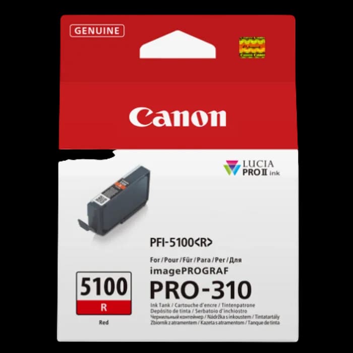 Tinta Canon PFI-5100R, Red