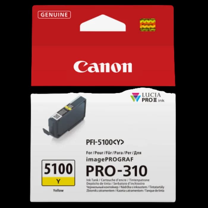 Tinta Canon PFI-5100Y, Yellow