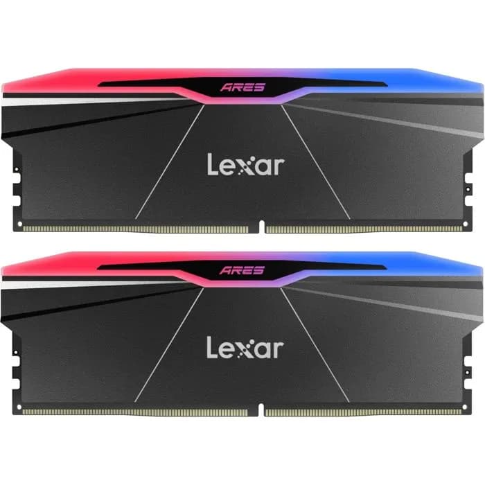 Memorija Lexar Ares RGB Black Gen 2 AMD Expo & XMP, 32GB (2x16GB), DDR5 7200MHz, CL34