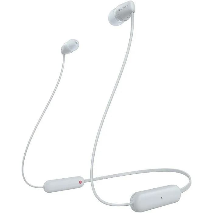 Slušalice Sony WIC100W.CE7, bežične, bluetooth, mikrofon, in-ear, bijele