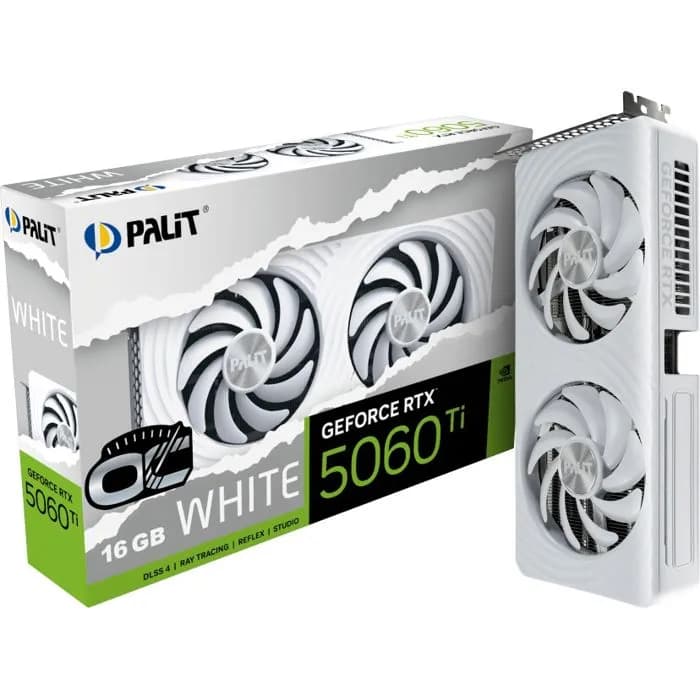 Grafička Palit GeForce RTX5060Ti White OC, 16GB GDDR7