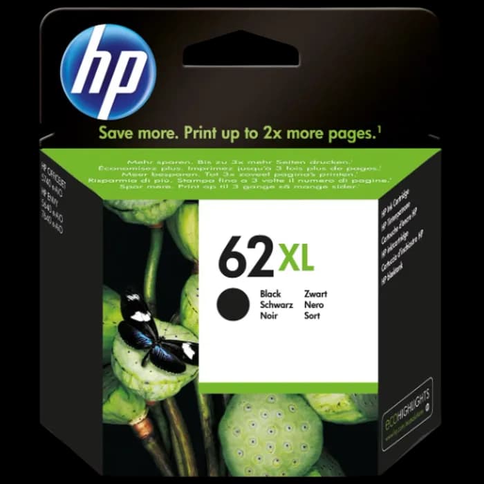 Tinta HP C2P05AE, No.62XL, Black