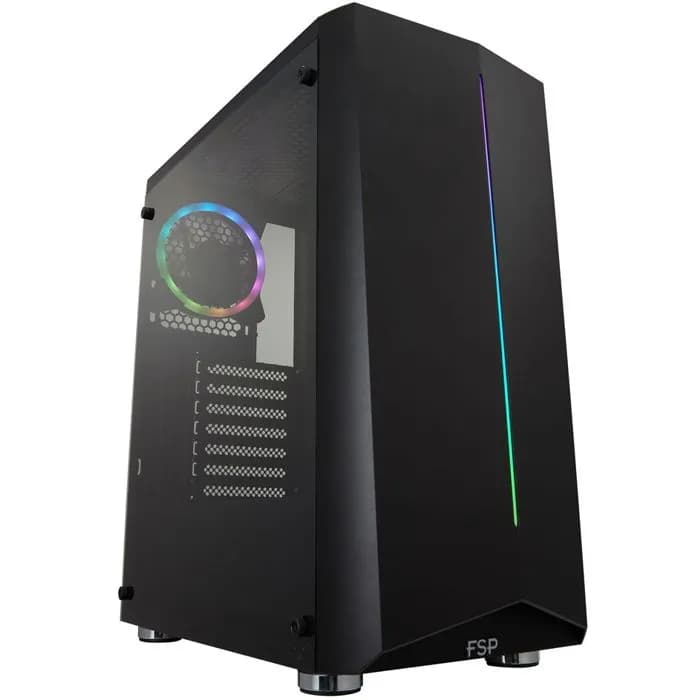Kućište FSP CMT151, Mid tower, akril, bez napajanja, ATX, crno
