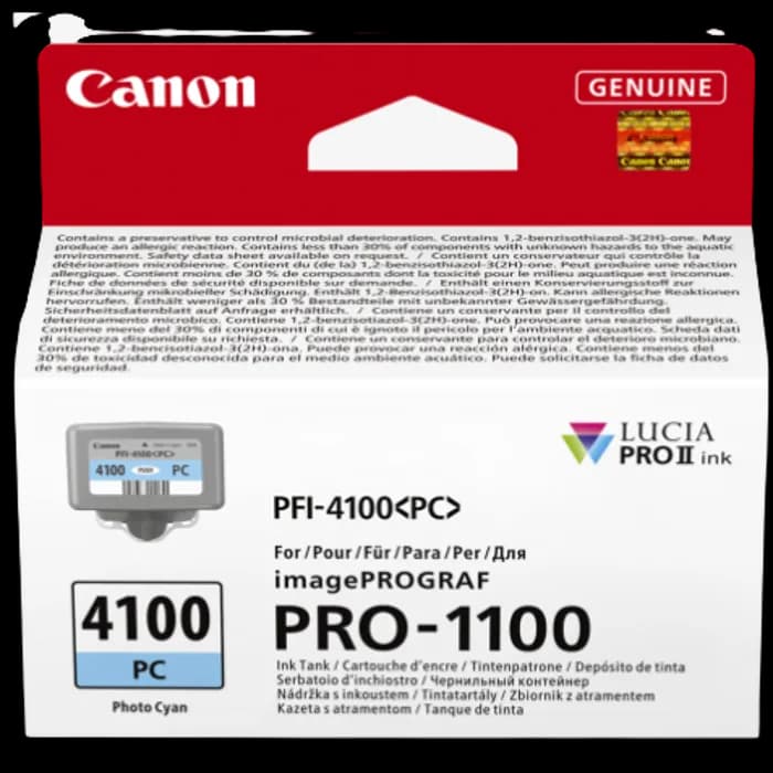 Tinta Canon PFI-4100PC, Photo Cyan