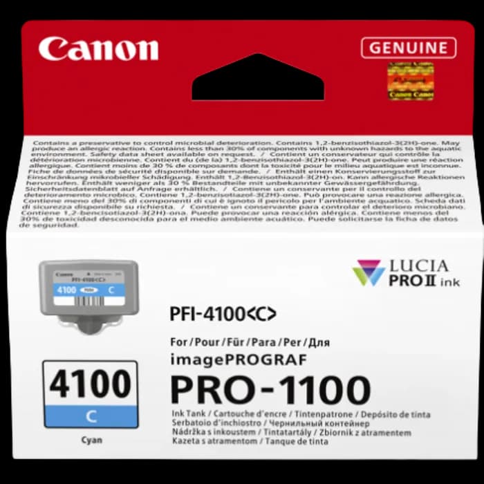 Tinta Canon PFI-4100MC, Cyan