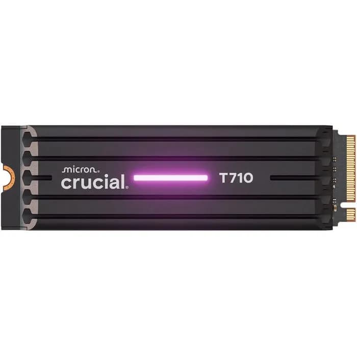 SSD Crucial T710 Heatsink, 4TB, M.2 NVMe PCIe Gen5, R14500/W13800