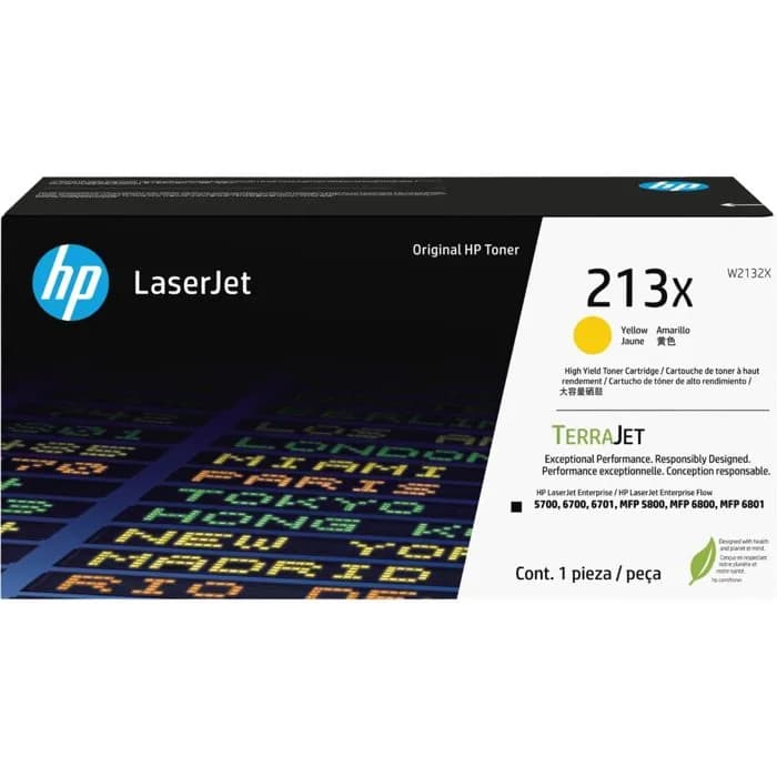 Toner HP 213X, W2132X, Yellow