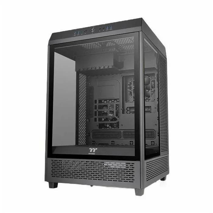 Kućište Thermaltake The Tower 500, Mid tower, kaljeno staklo, bez napajanja, E-ATX, crno