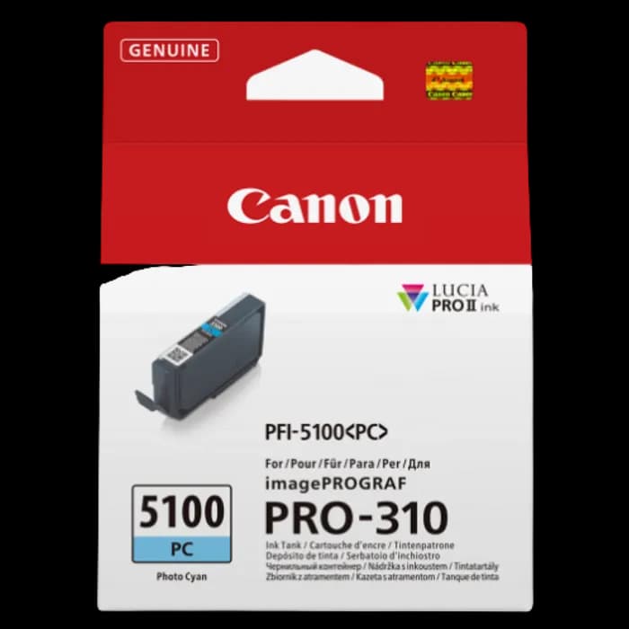 Tinta Canon PFI-5100PC, Photo Cyan