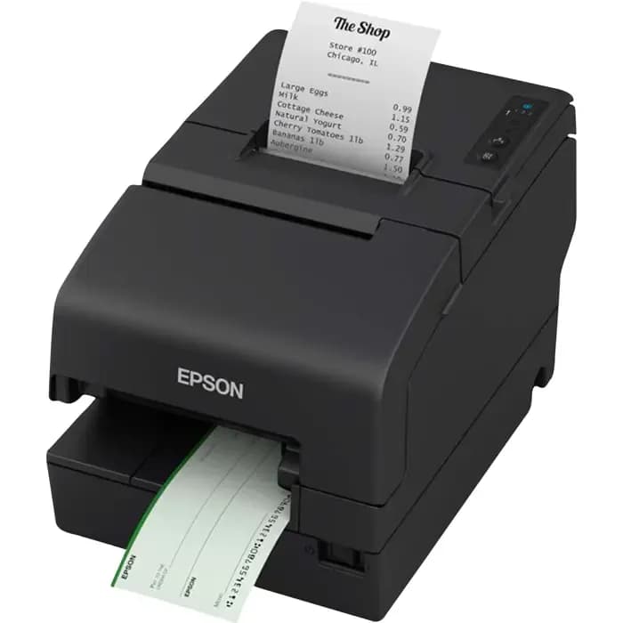 POS Printer Epson TM-H6000VI, cutter, MICR, USB, RS232, Ethernet, OPOS, black