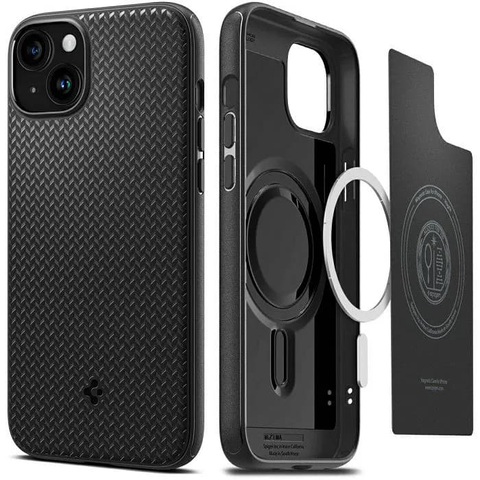 Maskica za mobitel Spigen Mag Armor MagSafe, za Apple iPhone 15 Plus, mat Black
