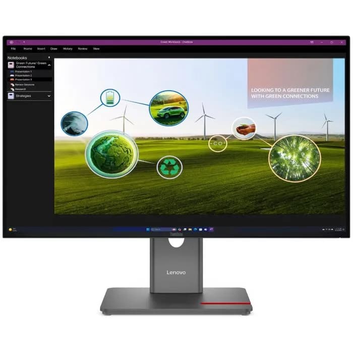 Monitor Lenovo 27" ThinkVision P27Q-40, IPS, 120Hz, HDMI, DP, 3xUSB 3.2, USB-C, Pivot, 2K