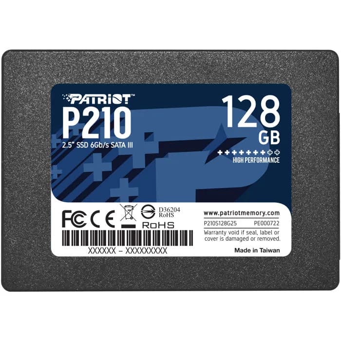SSD Patriot P210, 2.5", 128GB, SATA3 6Gb/s, R450/W430