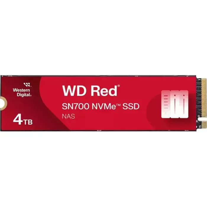 SSD WD Red SN700, 4TB, M.2 NVMe PCIe Gen3, R3400/W3100