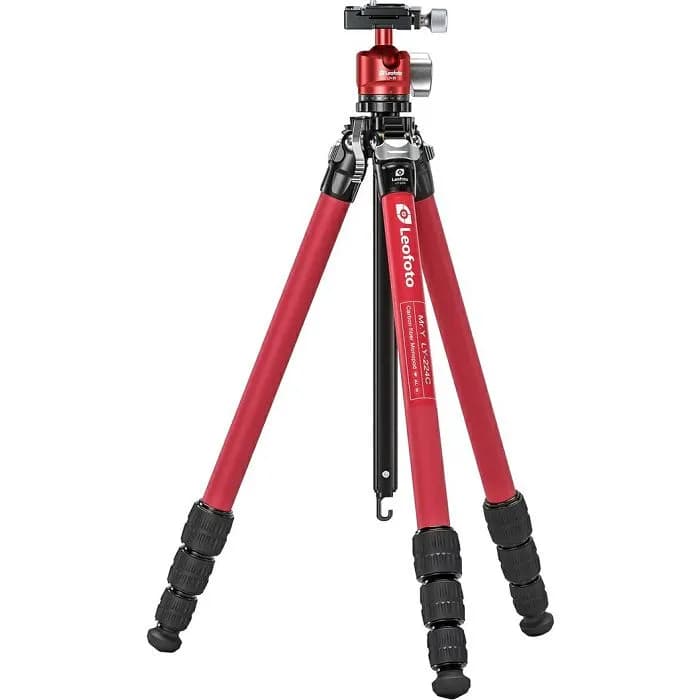Stativ Leofoto Mr.Y LY-224C+LH-25 (Red)