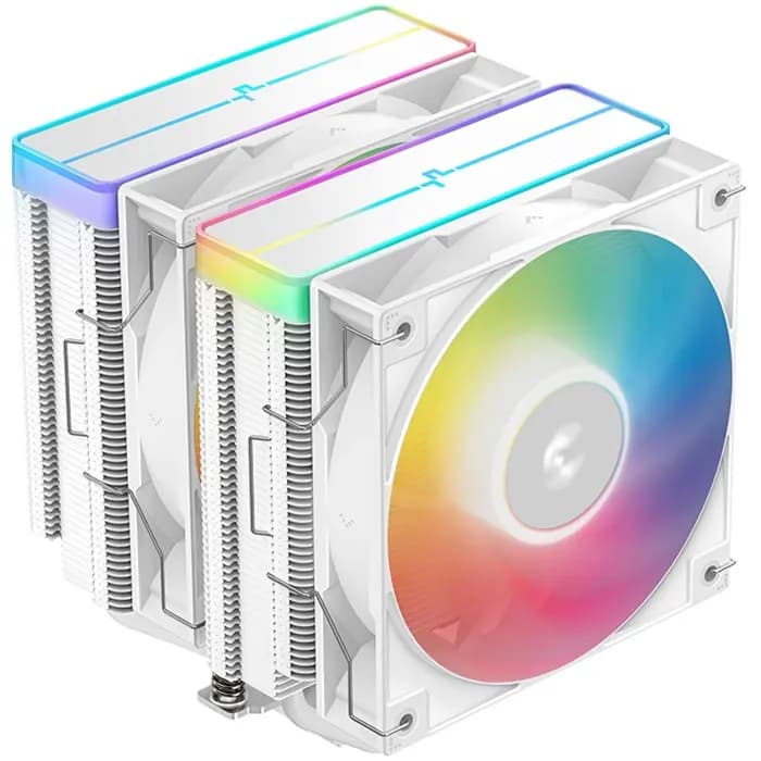 Hladnjak za procesor DeepCool AG620 WH ARGB V2, 2x120 mm, Intel i AMD