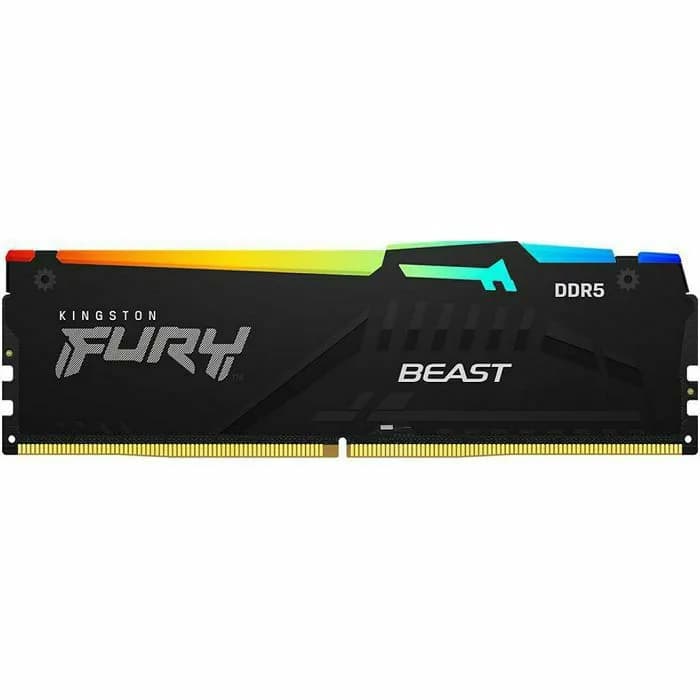 Memorija Kingston Fury Beast Black RGB Expo, 8GB, DDR5 5600MHz, CL36