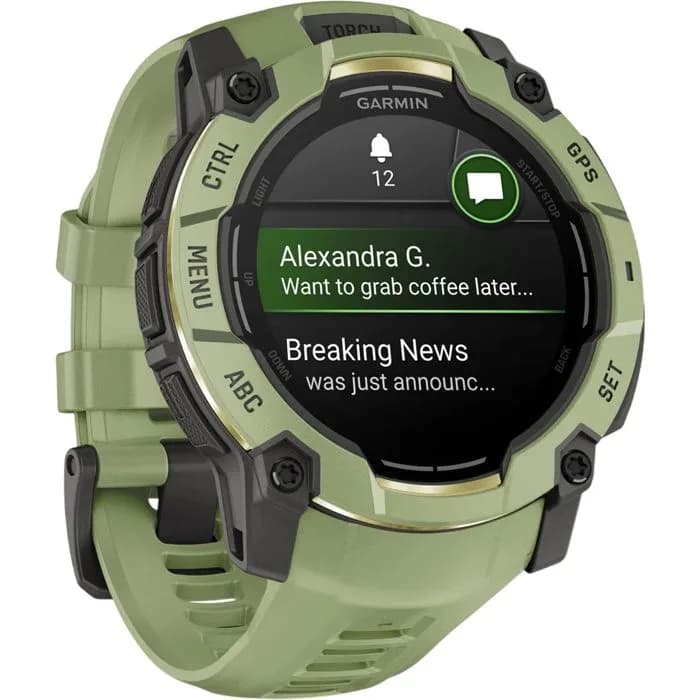 Pametni sat Garmin Instinct 3 Amoled, 50mm, zeleni