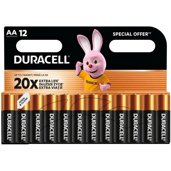 Baterije Duracell, AA, 12 komada - 5000394203334