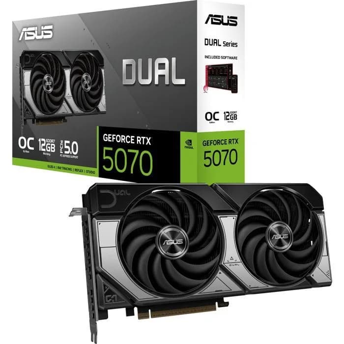 Grafička Asus GeForce RTX5070 Dual OC, 12GB GDDR7