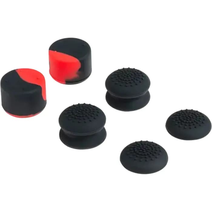 Gripovi za gljivice Bigben PS5THUMBGRIP, silikonski, PS4, PS5, Black-Red