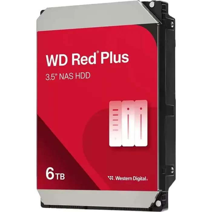 Hard disk WD Red Plus (3.5", 6TB, SATA3 6Gb/s, 256MB Cache, 5400rpm)