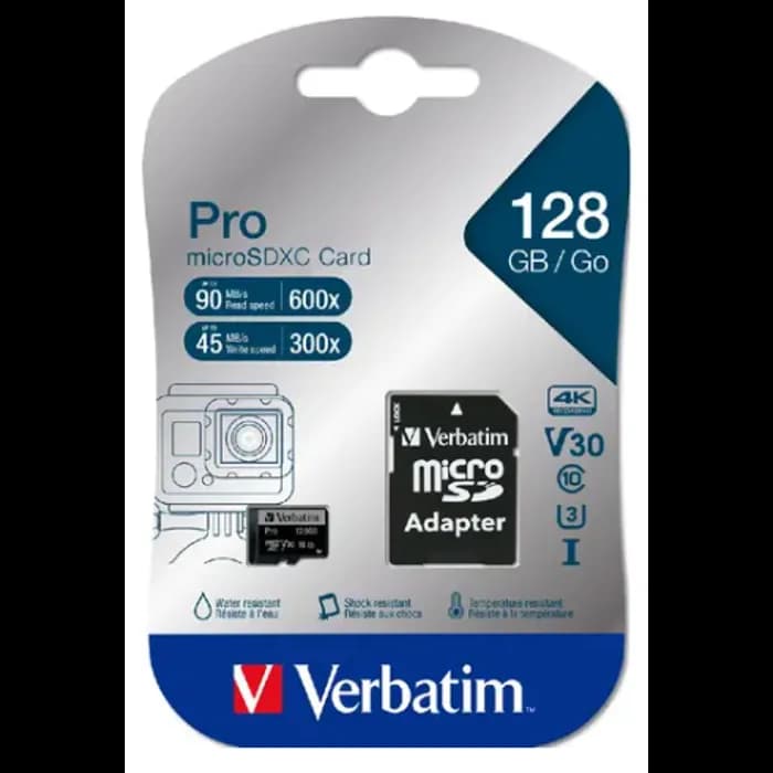 Memorijska kartica Verbatim 47044, microSDXC, XC Class 10, 128GB