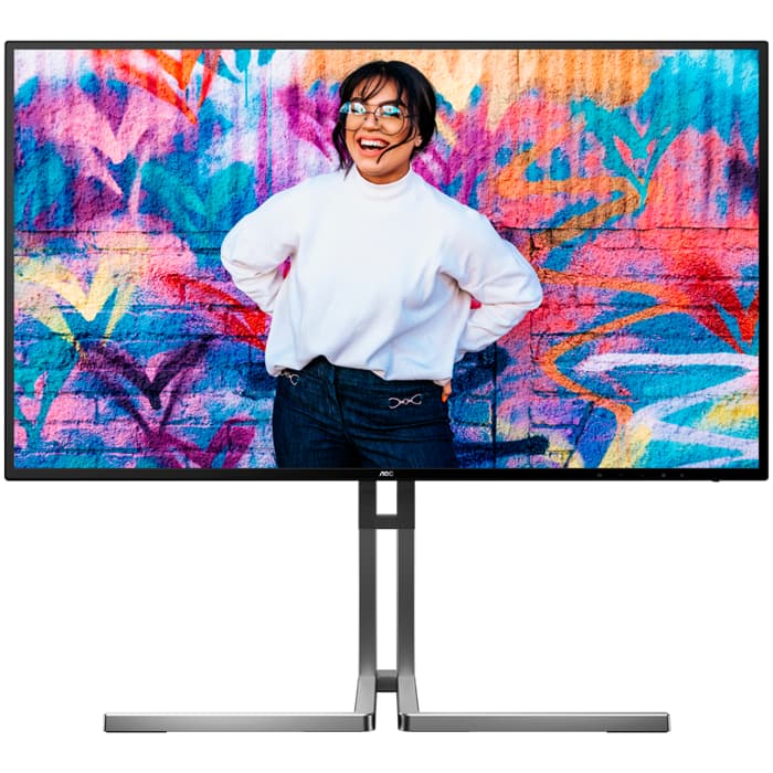 Monitor AOC 27" U27U3CV, IPS, Adaptive-Sync, HDR400, 2xHDMI, DP, 4xUSB 3.2, USB-C, RJ45, Zvučnici, Pivot, 4K