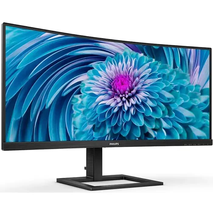 Monitor Philips 34" 346E2CUAE, VA, AMD FreeSync 100Hz, 1ms, HDMI, DP, 4xUSB 3.2, USB-C, Zakrivljen 1500R, Zvučnici, 3440x1440