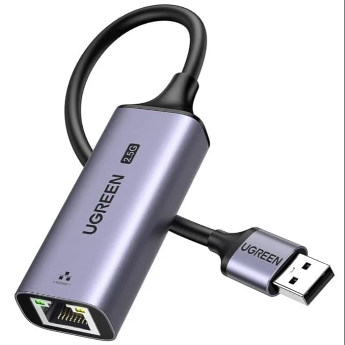 Mrežni adapter Ugreen 25051, USB-A 3.0 na LAN (RJ45), Gray