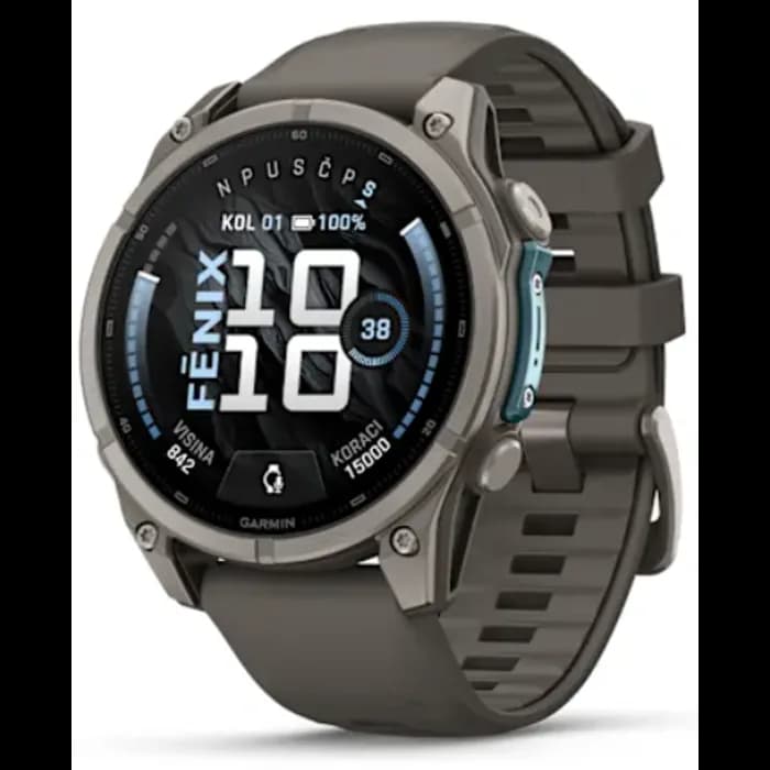 Pametni sat Garmin Fenix 9, 47mm, AMOLED, Titanium Pebble Gray
