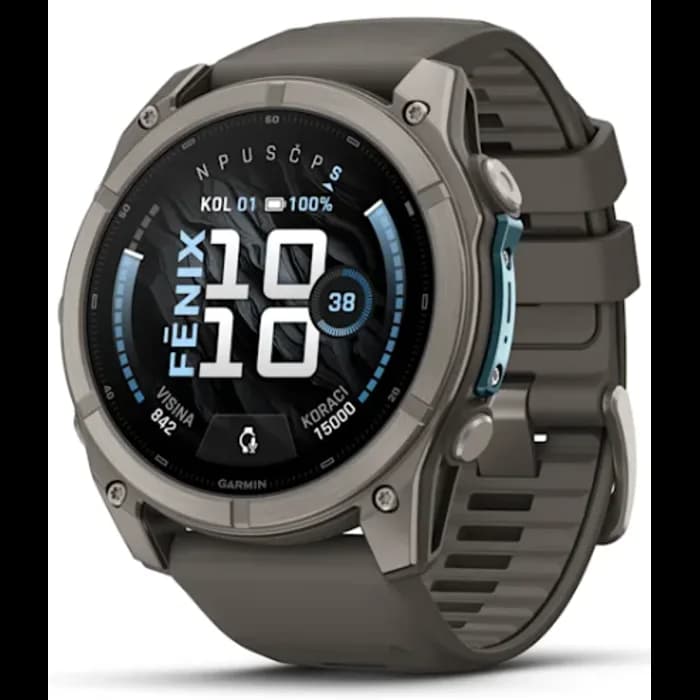 Pametni sat Garmin Fenix 9, 51mm, AMOLED, Titanium Pebble Gray