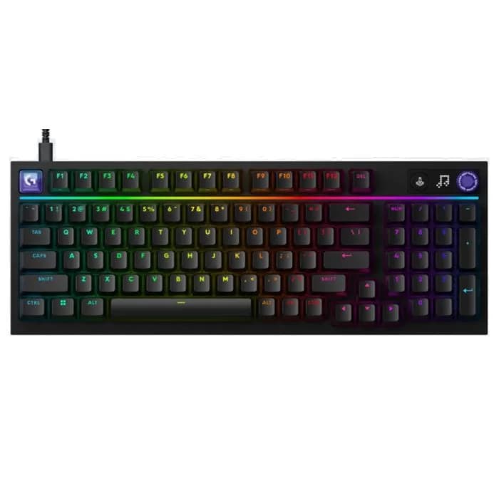 Tipkovnica Logitech G316 X 98, žičana, gaming, mehanička, RGB, Black