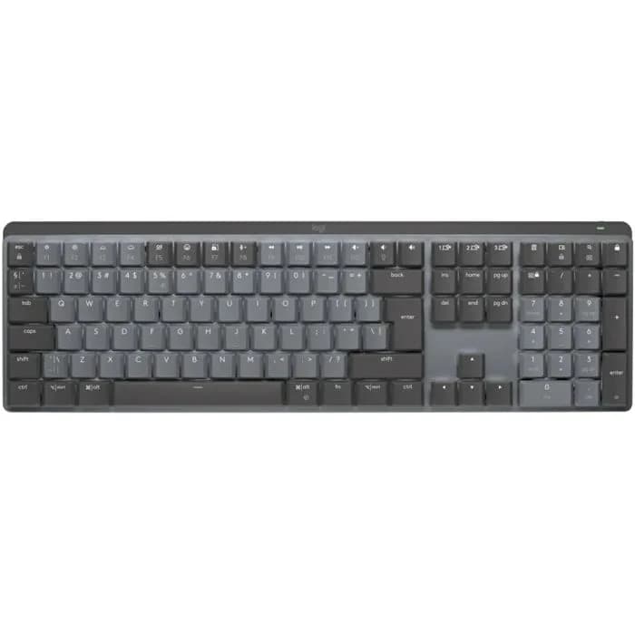 Tipkovnica Logitech MX Mechanical, bežična, mehanička, linear switches, US Layout, crna