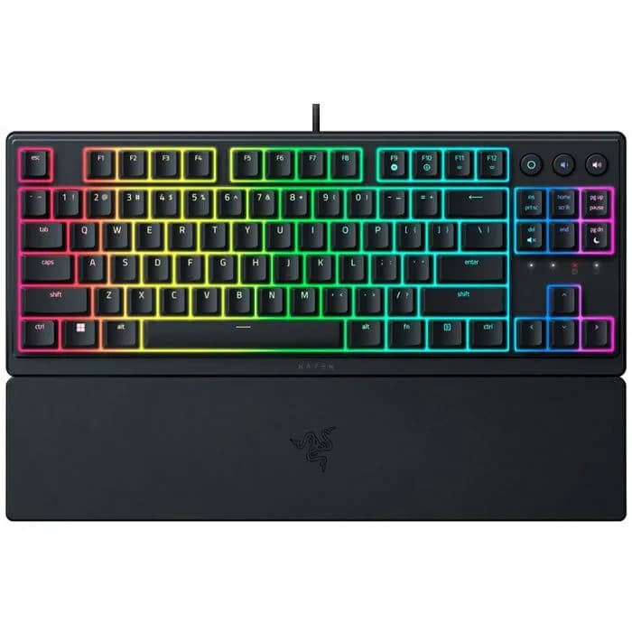 Tipkovnica Razer Ornata V3 TKL, žičana, gaming, membranska, US layout, RGB, crna, RZ03-04880100-R3M1