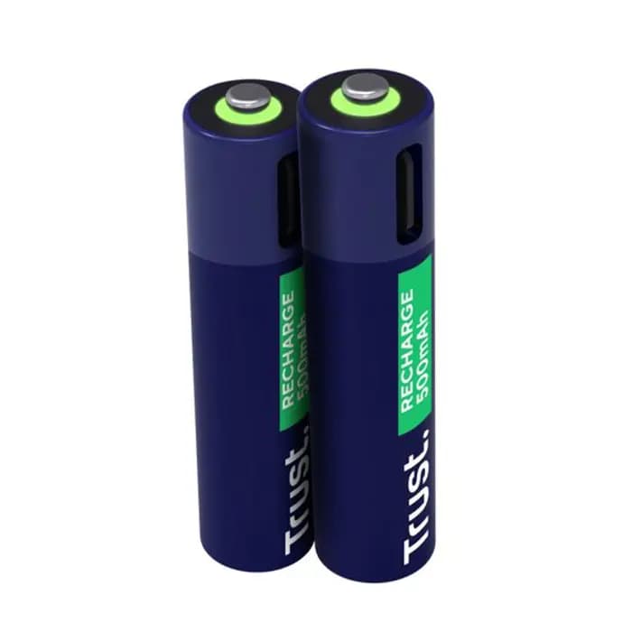 Baterije Trust AAA, punjive, 500 mAh, USB-C, 2 komada