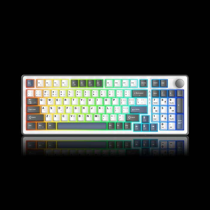 Tipkovnica White Shark Excalibur GK-007252, bežična, gaming, mehanička, red switches, HR Layout, LED, White