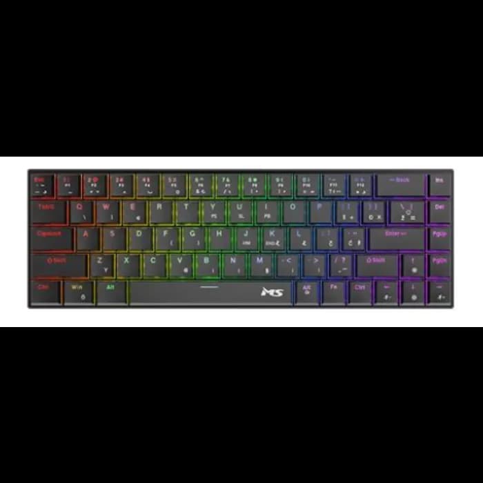 Tipkovnica MS Elite K-702C, žičana, gaming, red switches, LED, Black