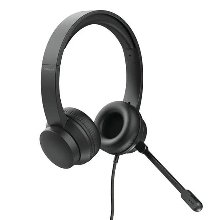 Slušalice Trust Rydo 24133, žičane, mikrofon, over-ear, PC, Black