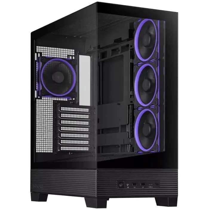 Kućište Asus A31 Plus, Mid tower, kaljeno staklo, ARGB, ATX, Black