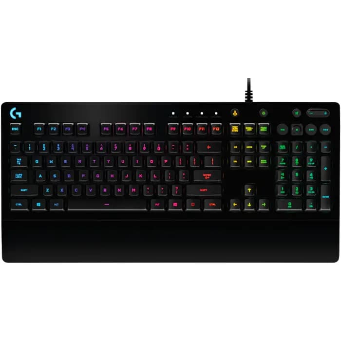 Tipkovnica Logitech G213 Prodigy, žičana, gaming, membranska, RGB, crna