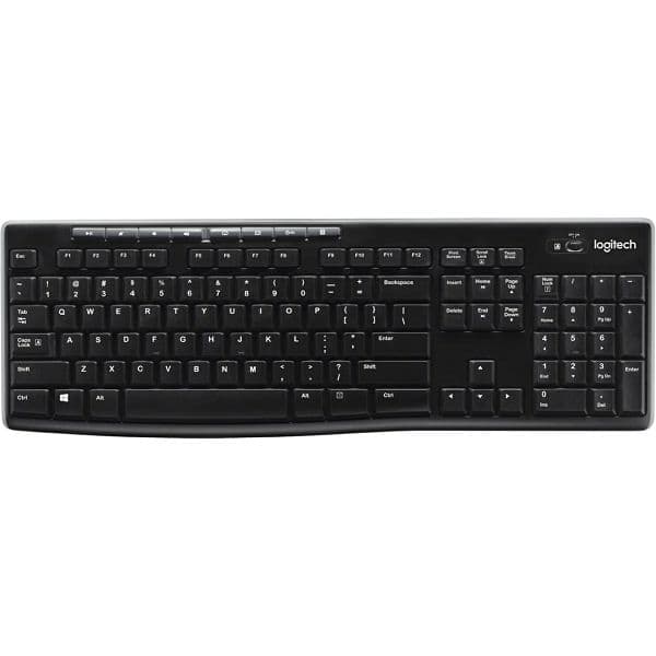Tipkovnica Logitech K270, bežična, crna