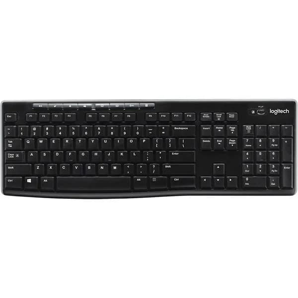 Tipkovnica Logitech K270, bežična, crna