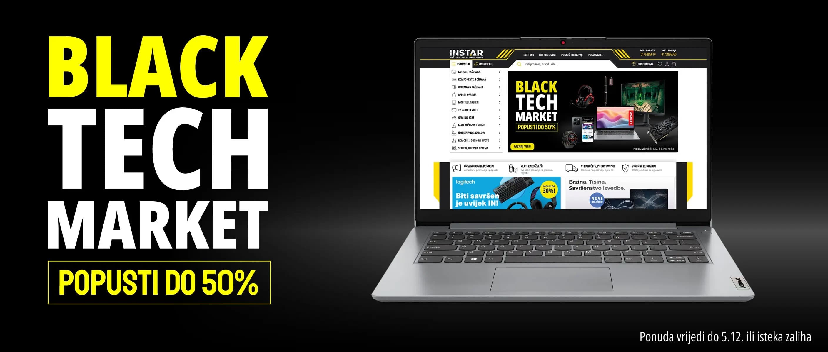 INSTAR BLACK TECH MARKET S POPUSTIMA DO 50%!
