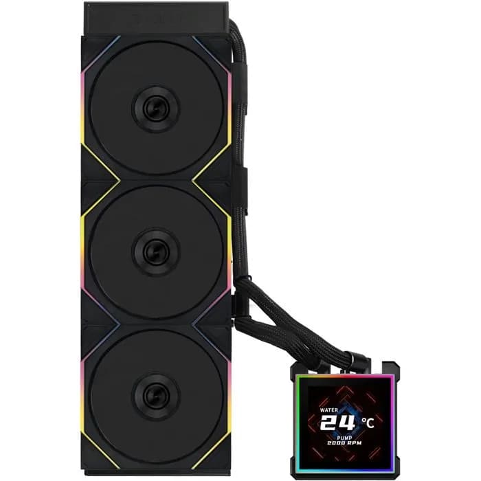 AIO Liquid Cooler Lian Li HydroShift II LCD-S 360TL, ARGB, Black