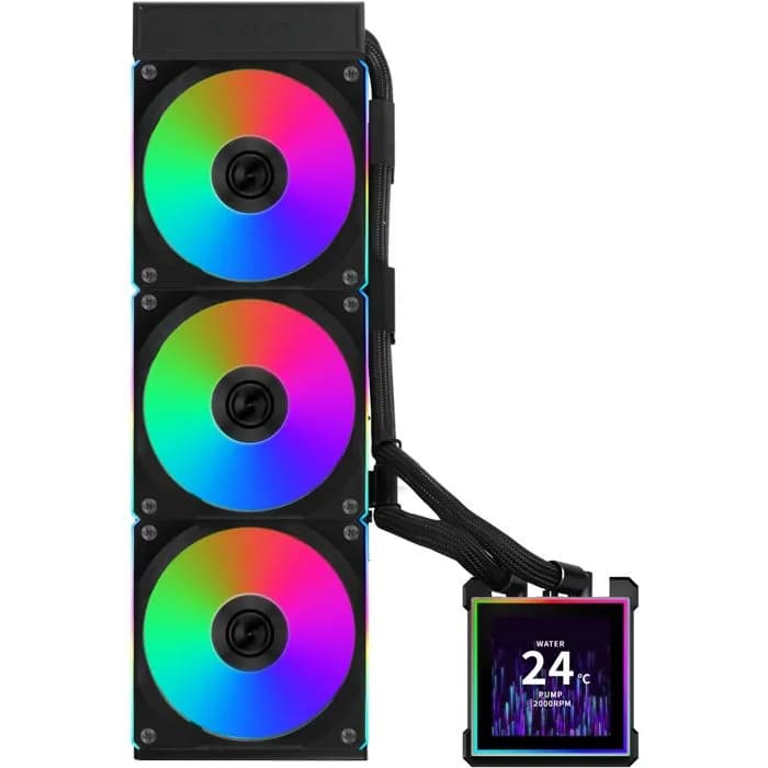 AIO Liquid Cooler Lian Li HydroShift II LCD-S 360CL, ARGB, black