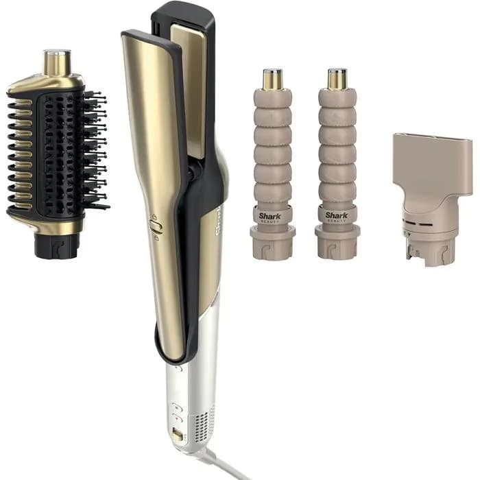 Četka za kosu Shark Glam Straight & Waves multistyler HD6041SEU, 1500W, Gold