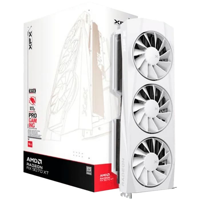 Grafička XFX AMD Radeon RX9070XT Quicksilver White, 16GB GDDR6